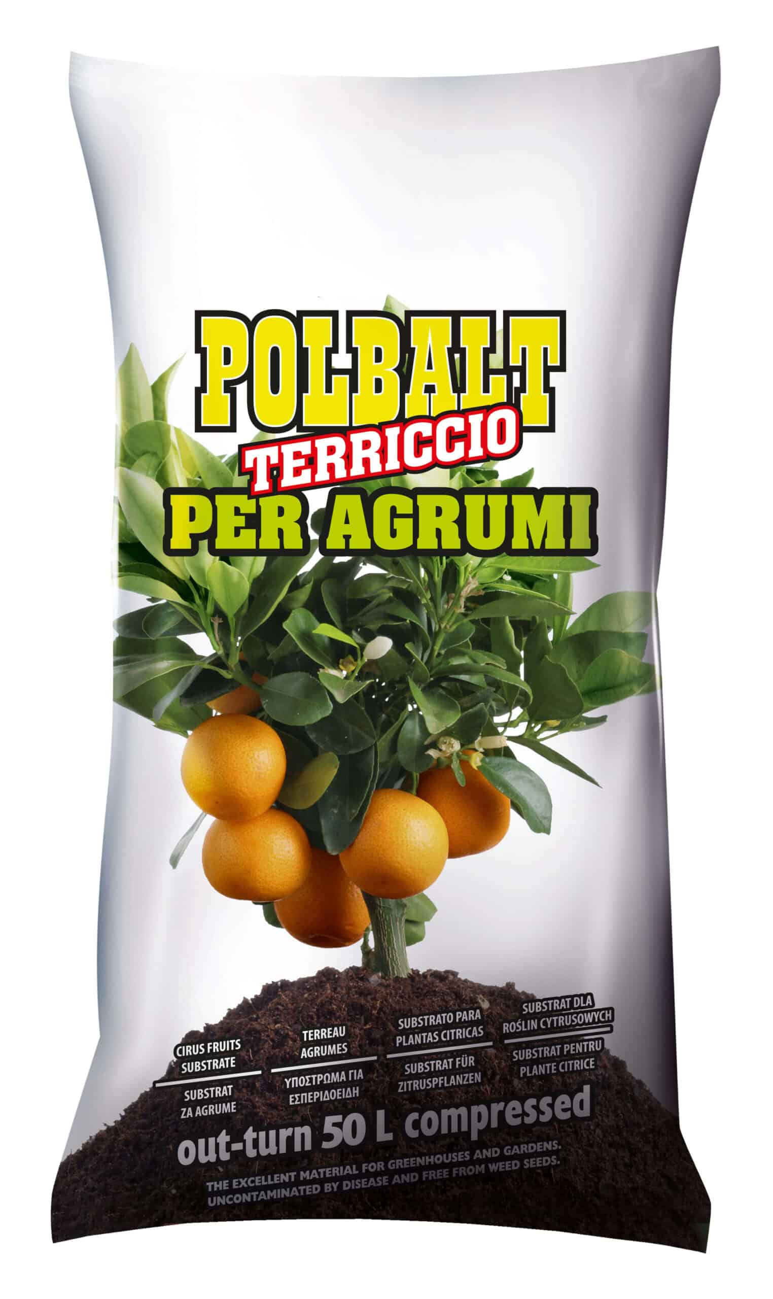 A package of Polbalt substrate for citrus