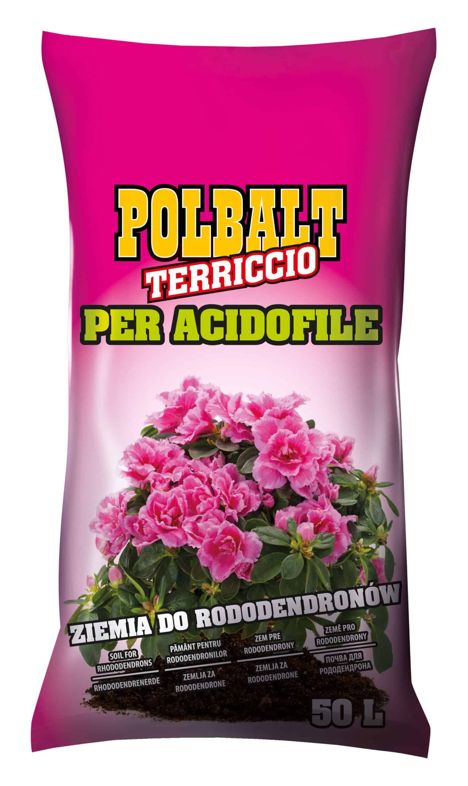 a package of Polbalt substrate for rhododendrons
